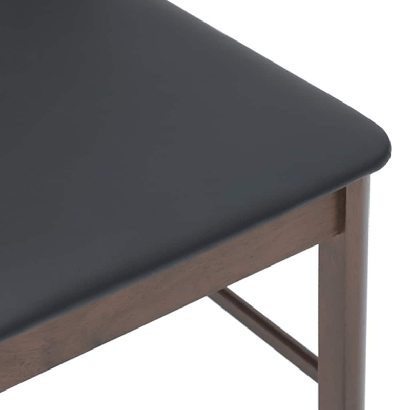 Esszimmerstühle mit Kissen 2 Stk. Braun Massivholz Gummibaum