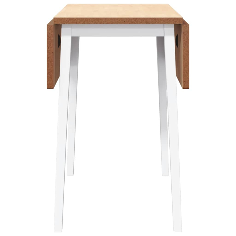 Esstisch Weiß Massivholz Gummibaumholz