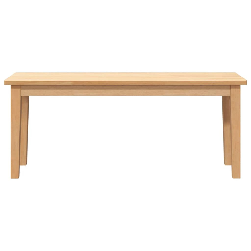 Bank 110 cm Massivholz Gummibaum