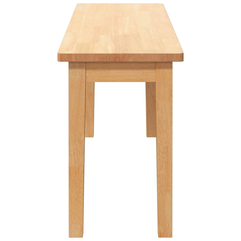 Bank 110 cm Massivholz Gummibaum