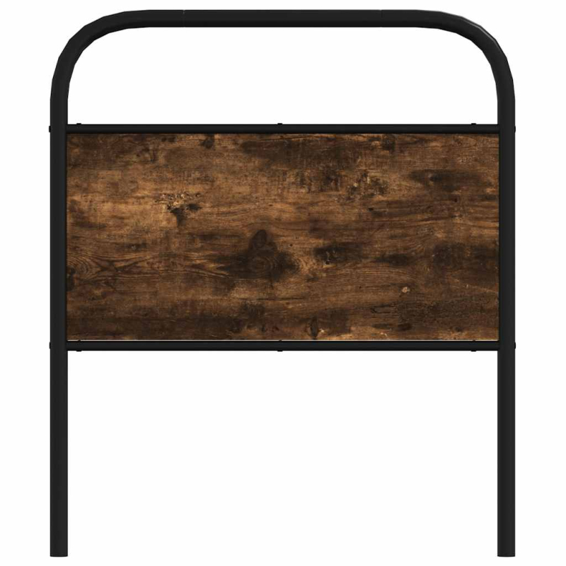 Kopfteil Räuchereiche 80 cm Stahl und Holzwerkstoff