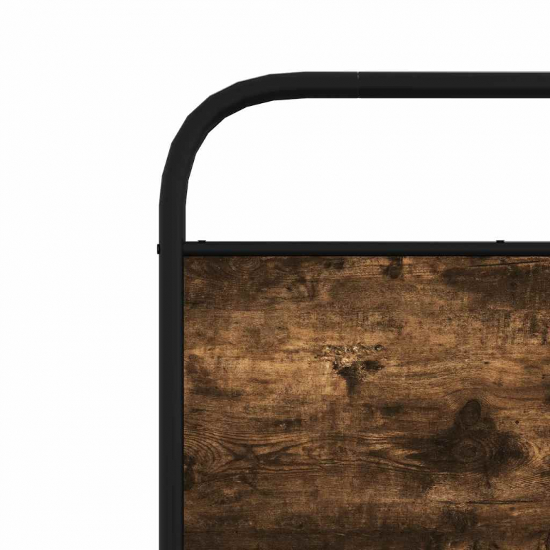 Kopfteil Räuchereiche 100 cm Stahl und Holzwerkstoff