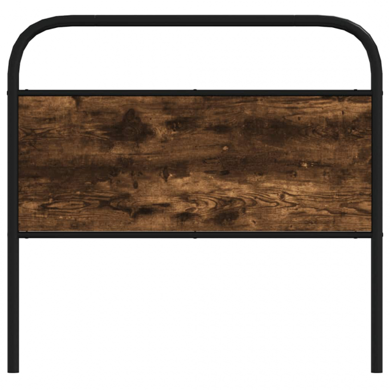 Kopfteil Räuchereiche 107 cm Stahl und Holzwerkstoff