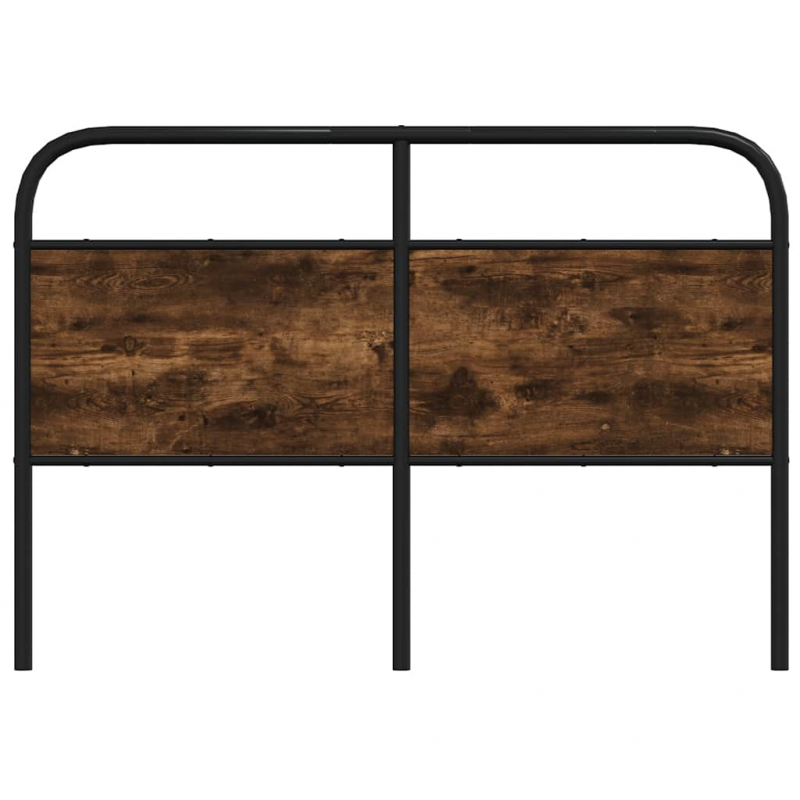 Kopfteil Räuchereiche 135 cm Stahl und Holzwerkstoff