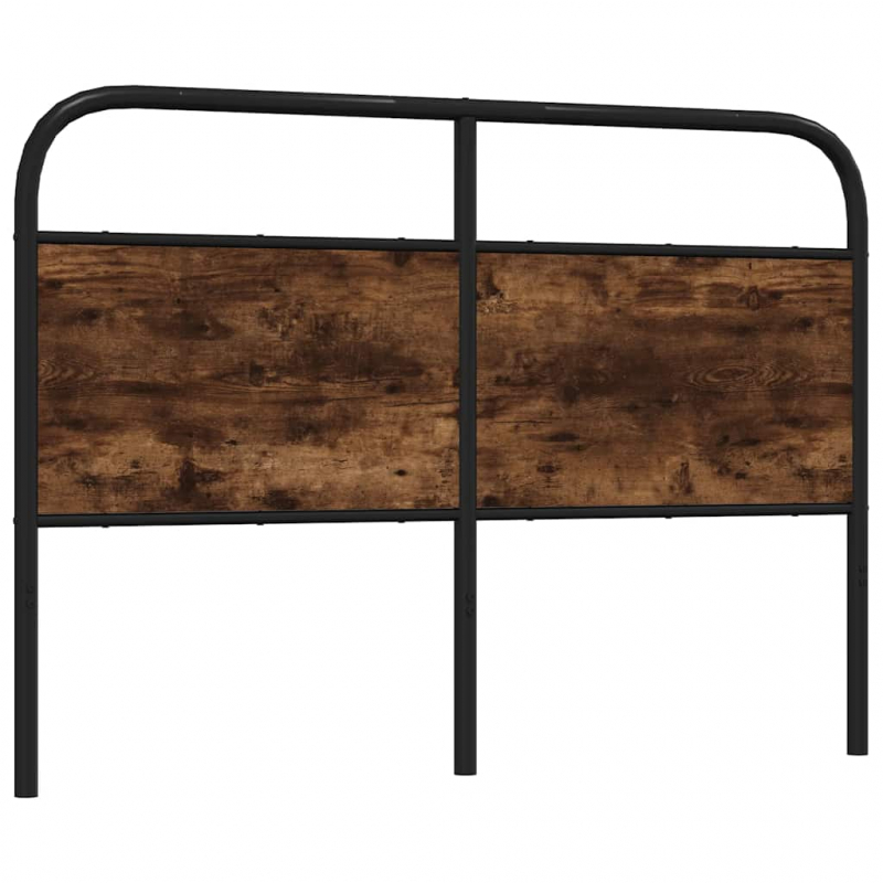 Kopfteil Räuchereiche 135 cm Stahl und Holzwerkstoff