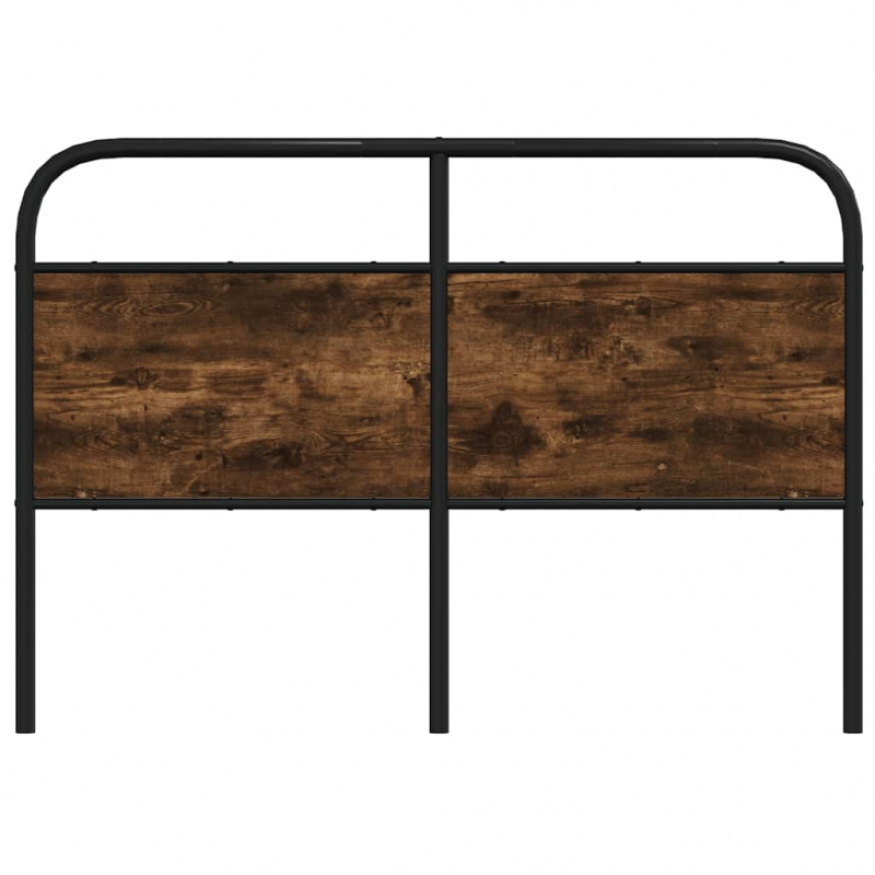 Kopfteil Räuchereiche 140 cm Stahl und Holzwerkstoff