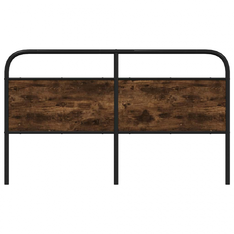 Kopfteil Räuchereiche 150 cm Stahl und Holzwerkstoff