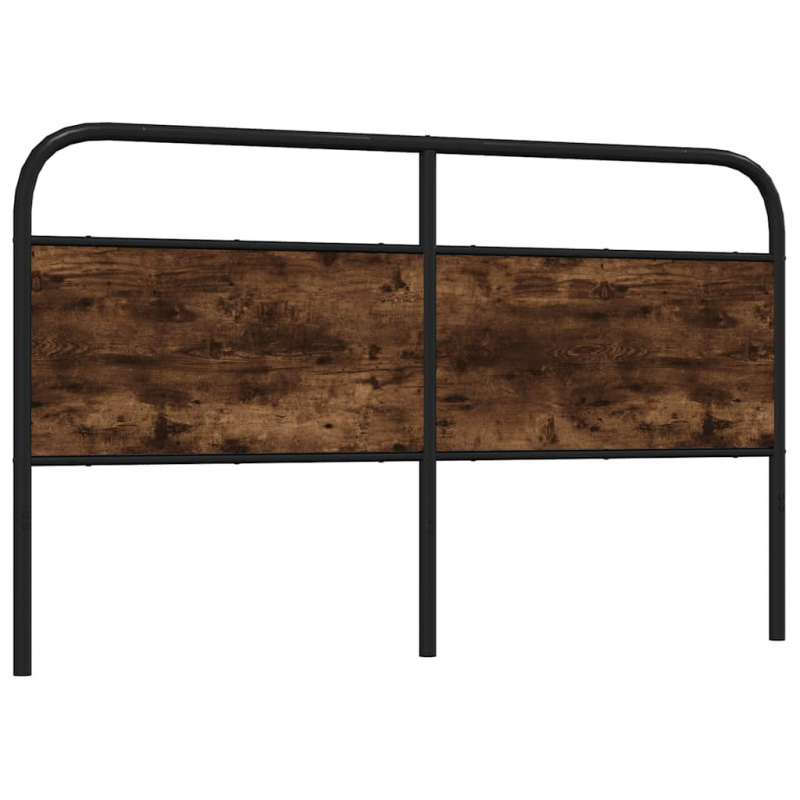 Kopfteil Räuchereiche 150 cm Stahl und Holzwerkstoff