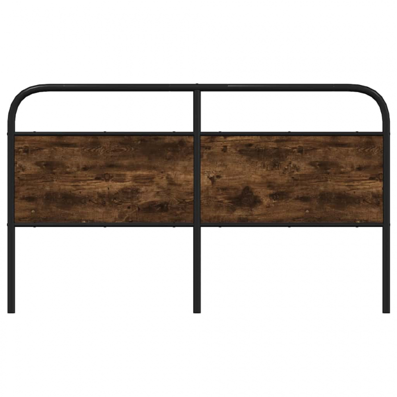 Kopfteil Räuchereiche 160 cm Stahl und Holzwerkstoff