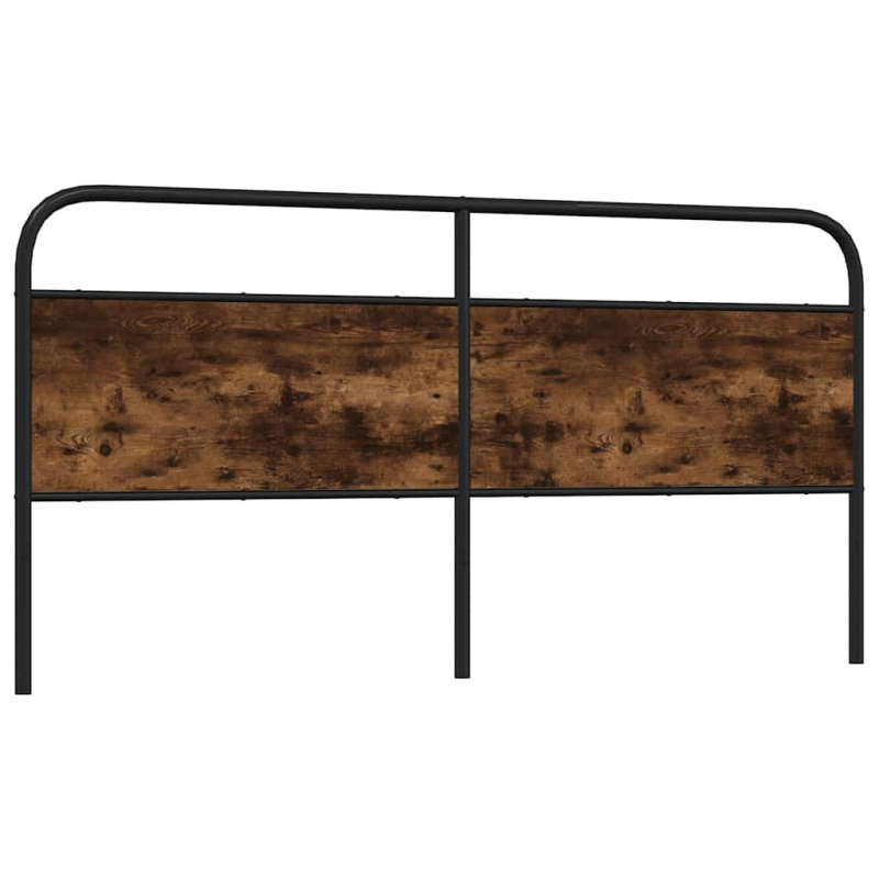 Kopfteil Räuchereiche 180 cm Stahl und Holzwerkstoff