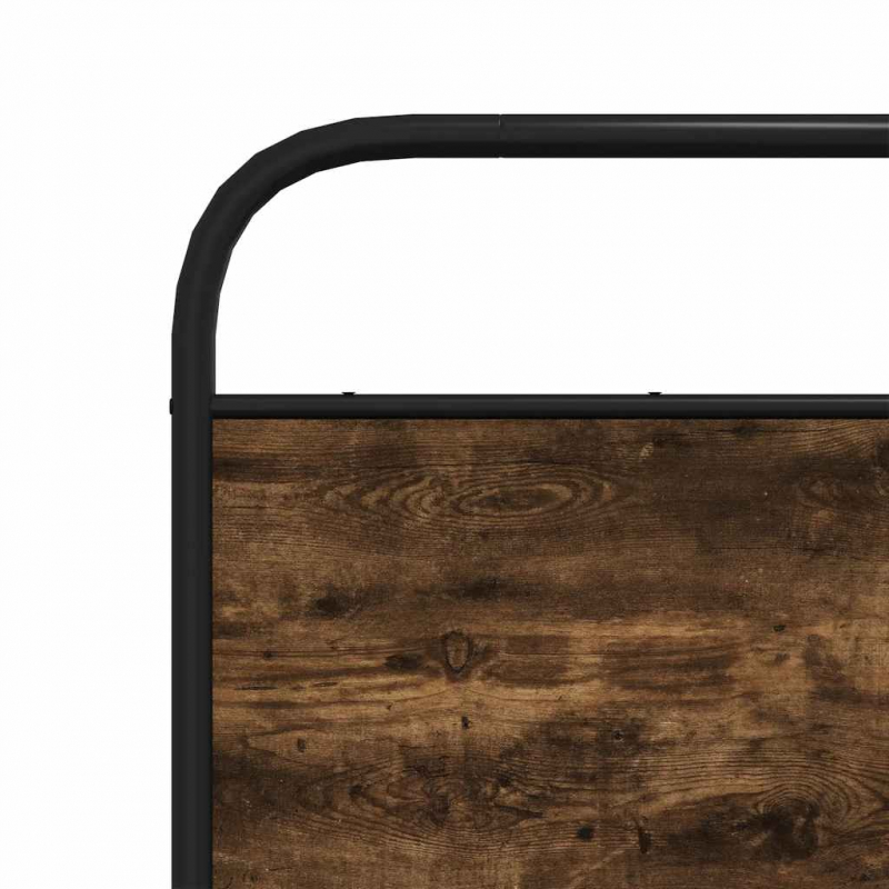 Kopfteil Räuchereiche 180 cm Stahl und Holzwerkstoff