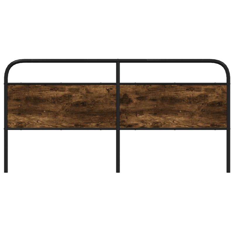 Kopfteil Räuchereiche 200 cm Stahl und Holzwerkstoff
