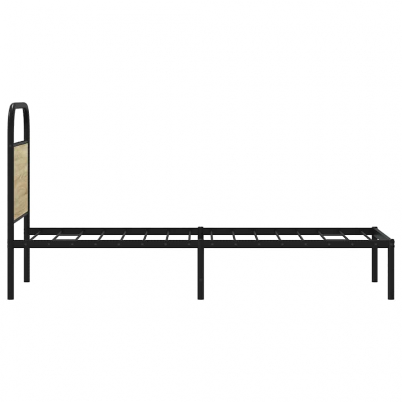 Kopfteil Sonoma-Eiche 75 cm Stahl und Holzwerkstoff
