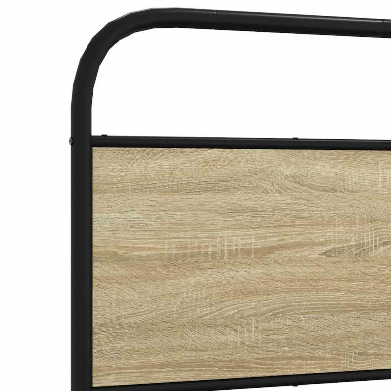 Kopfteil Sonoma-Eiche 75 cm Stahl und Holzwerkstoff