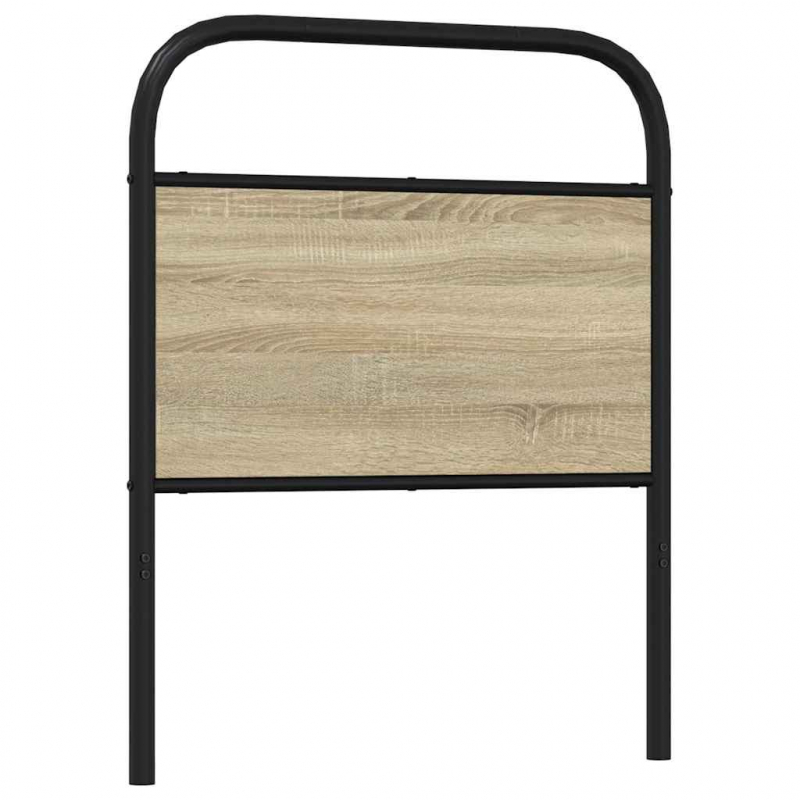 Kopfteil Sonoma-Eiche 80 cm Stahl und Holzwerkstoff