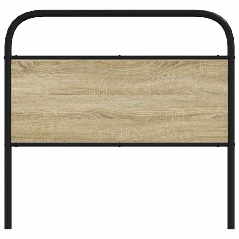 Kopfteil Sonoma-Eiche 100 cm Stahl und Holzwerkstoff