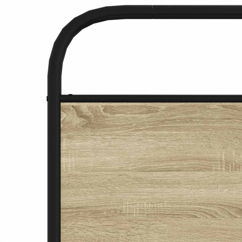 Kopfteil Sonoma-Eiche 107 cm Stahl und Holzwerkstoff