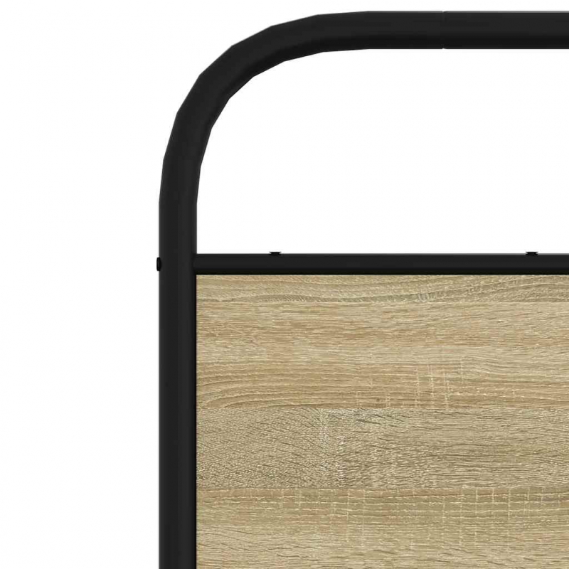 Kopfteil Sonoma-Eiche 135 cm Stahl und Holzwerkstoff