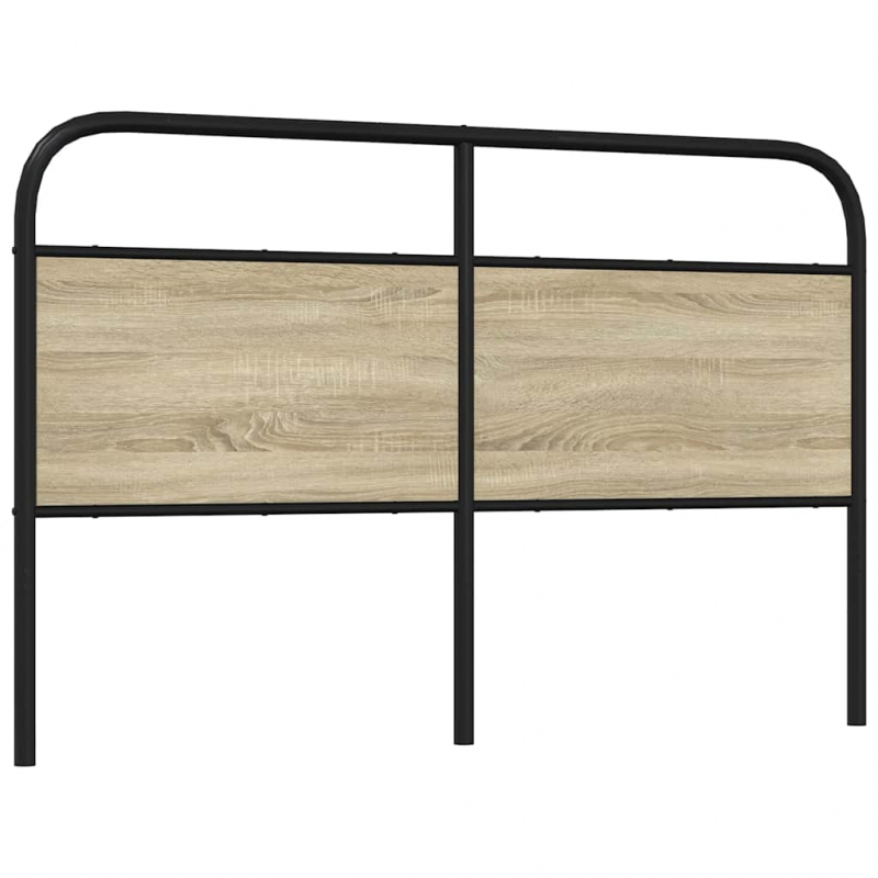 Kopfteil Sonoma-Eiche 150 cm Stahl und Holzwerkstoff