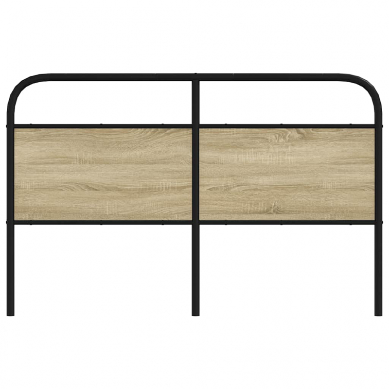Kopfteil Sonoma-Eiche 160 cm Stahl und Holzwerkstoff