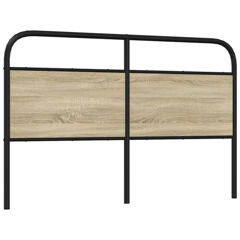 Kopfteil Sonoma-Eiche 160 cm Stahl und Holzwerkstoff
