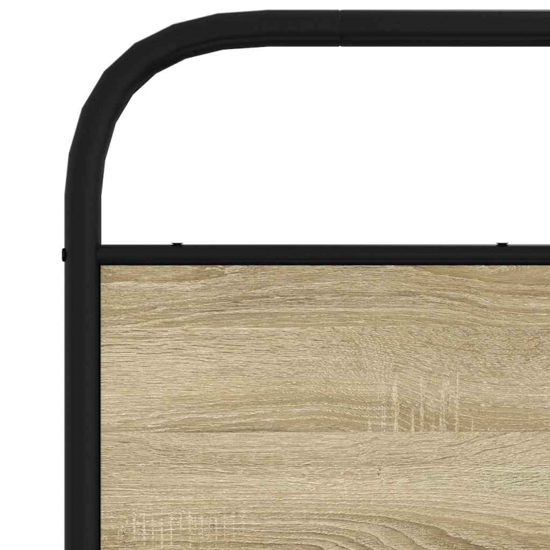 Kopfteil Sonoma-Eiche 160 cm Stahl und Holzwerkstoff