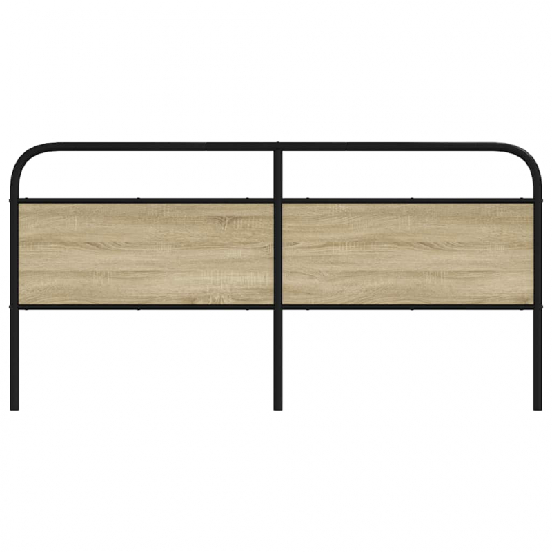 Kopfteil Sonoma-Eiche 180 cm Stahl und Holzwerkstoff