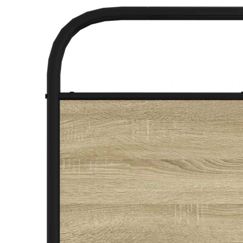 Kopfteil Sonoma-Eiche 180 cm Stahl und Holzwerkstoff