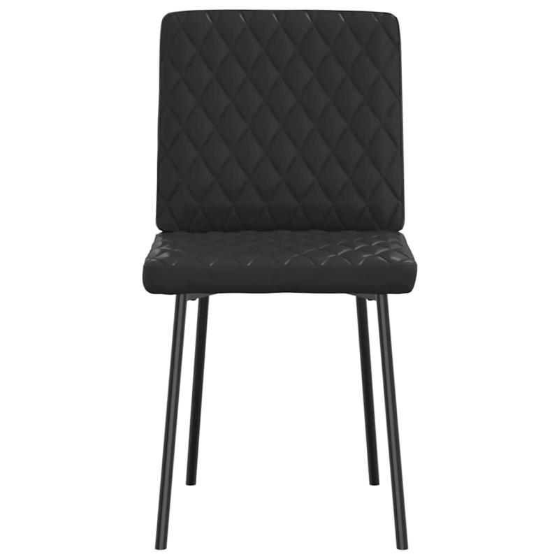 Esszimmerstühle 4 Stk. Schwarz Kunstleder