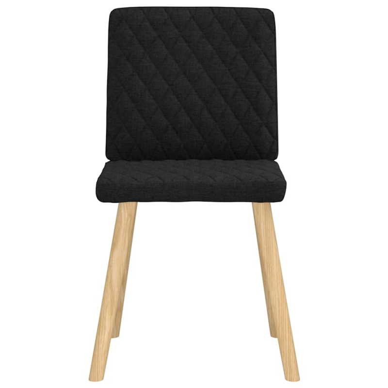 Esszimmerstühle 4 Stk. Schwarz Stoff