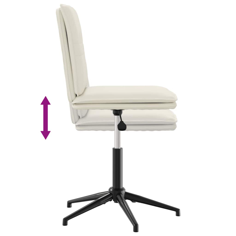 Esszimmerstühle 2 Stk. Creme Samt
