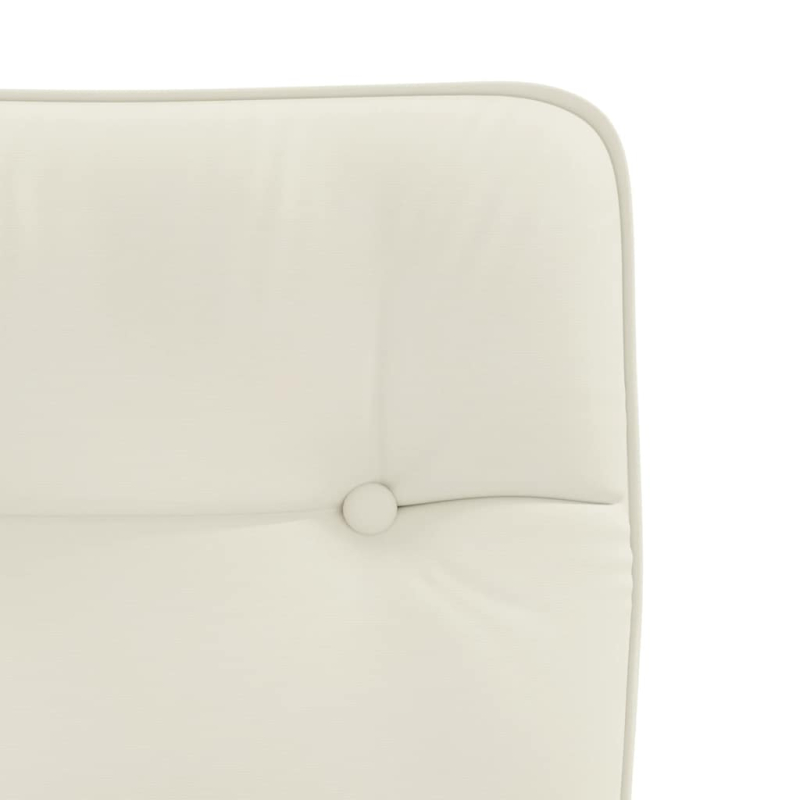 Esszimmerstühle 4 Stk. Creme Samt