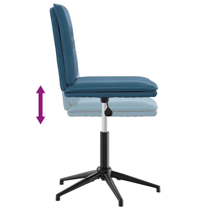 Esszimmerstühle 6 Stk. Blau Samt