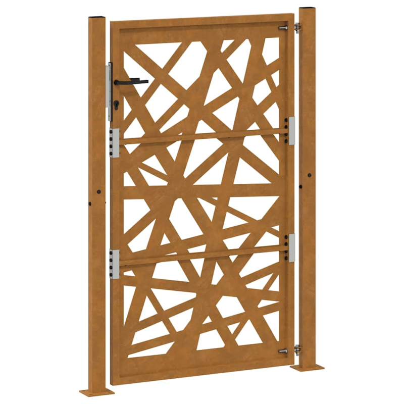 Gartentor 105x155 cm Wetterfester Stahl Lichtdesign