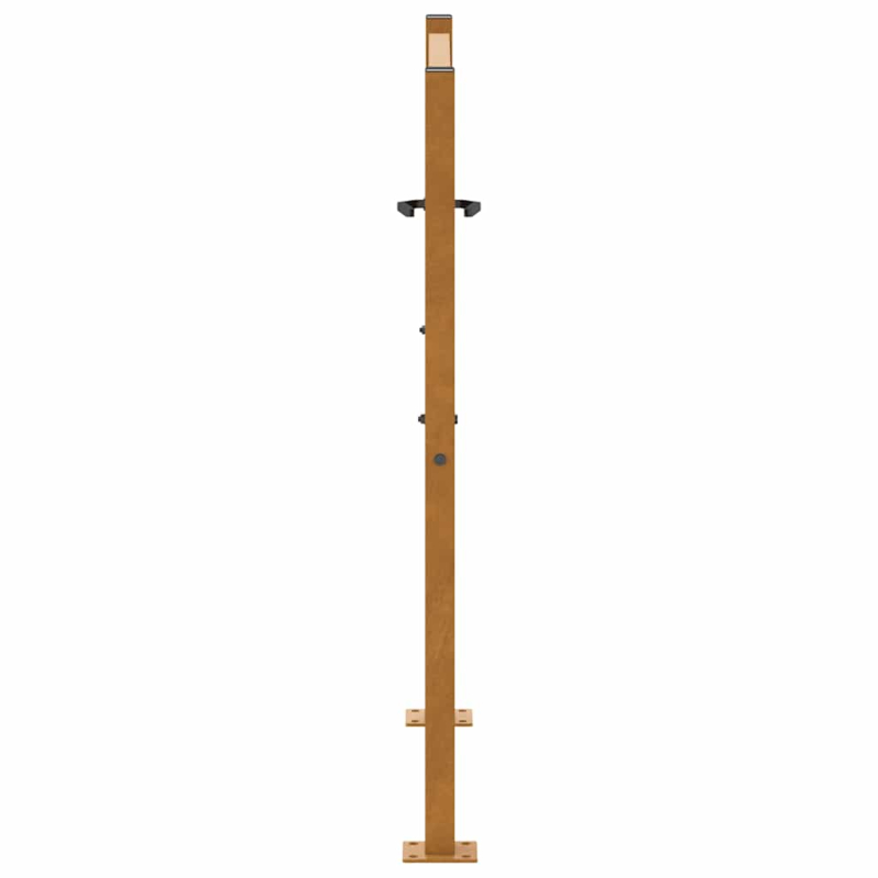 Gartentor 105x105 cm Wetterfester Stahl Blatt-Design