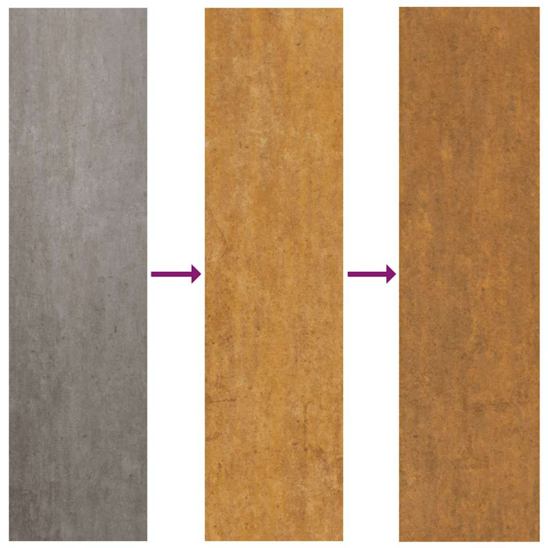 Gartentor 105x130 cm Wetterfester Stahl Blatt-Design