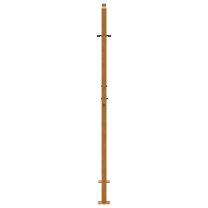 Gartentor 105x155 cm Wetterfester Stahl Blatt-Design