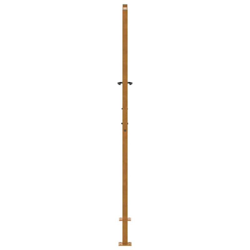 Gartentor 105x180 cm Wetterfester Stahl Blatt-Design