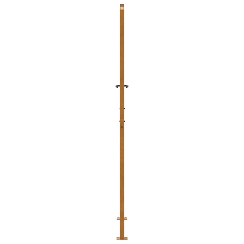 Gartentor 105x205 cm Wetterfester Stahl Blatt-Design