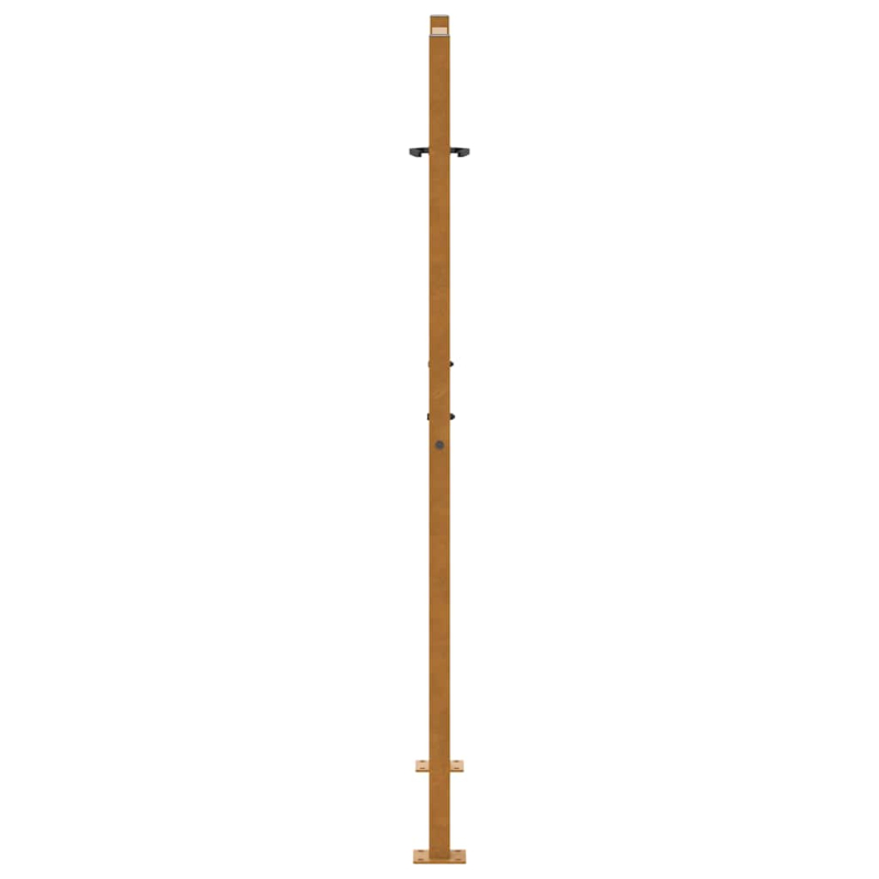 Gartentor 105x155 cm Wetterfester Stahl Wellen-Design