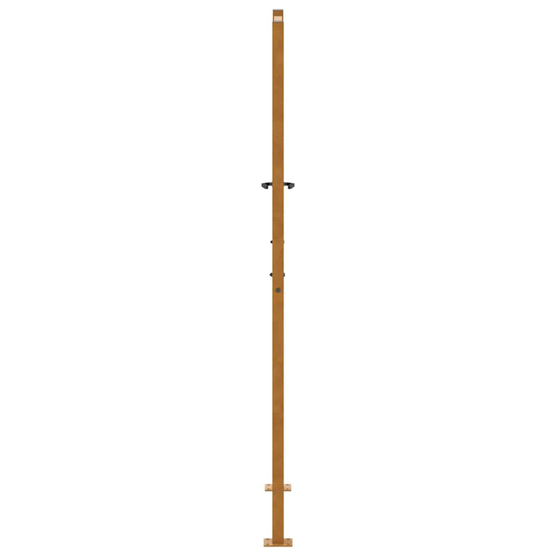 Gartentor 105x180 cm Wetterfester Stahl Wellen-Design