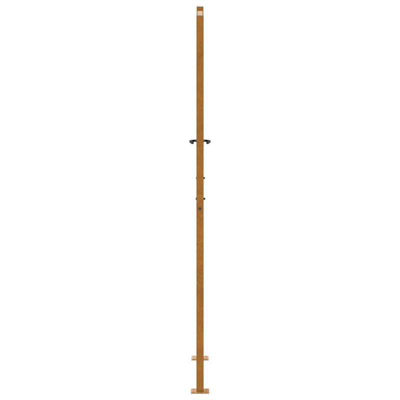 Gartentor 105x205 cm Wetterfester Stahl Wellen-Design