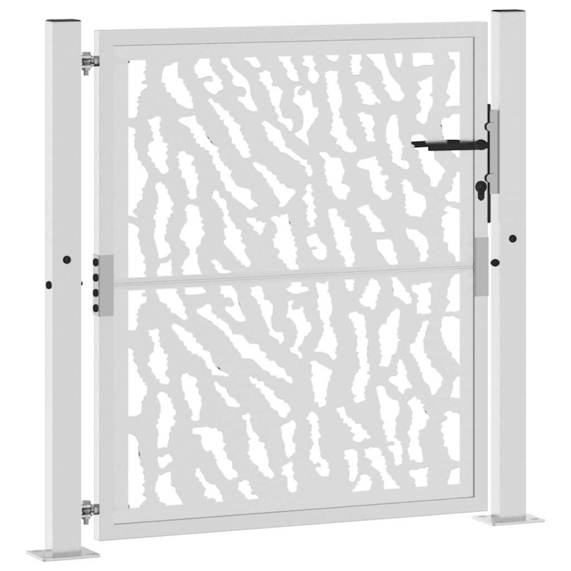 Gartentor 105x105 cm Wetterfester Stahl Spurendesign