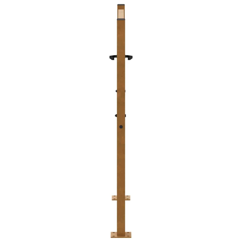 Gartentor 105x105 cm Wetterfester Stahl Flammen-Design