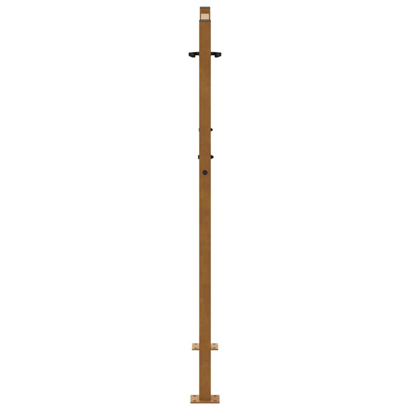 Gartentor 105x130 cm Wetterfester Stahl Flammen-Design