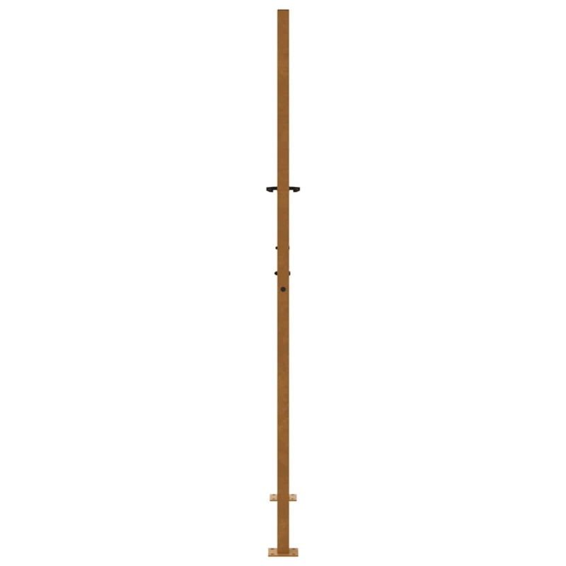 Gartentor 105x180 cm Wetterfester Stahl Flammen-Design