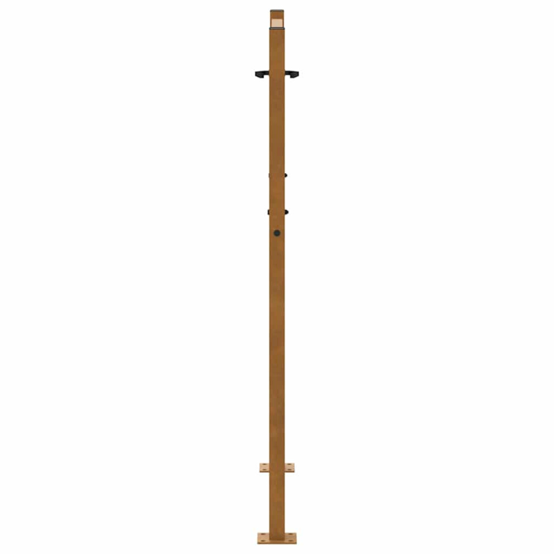Gartentor 105x130 cm Wetterfester Stahl Kreuz-Design