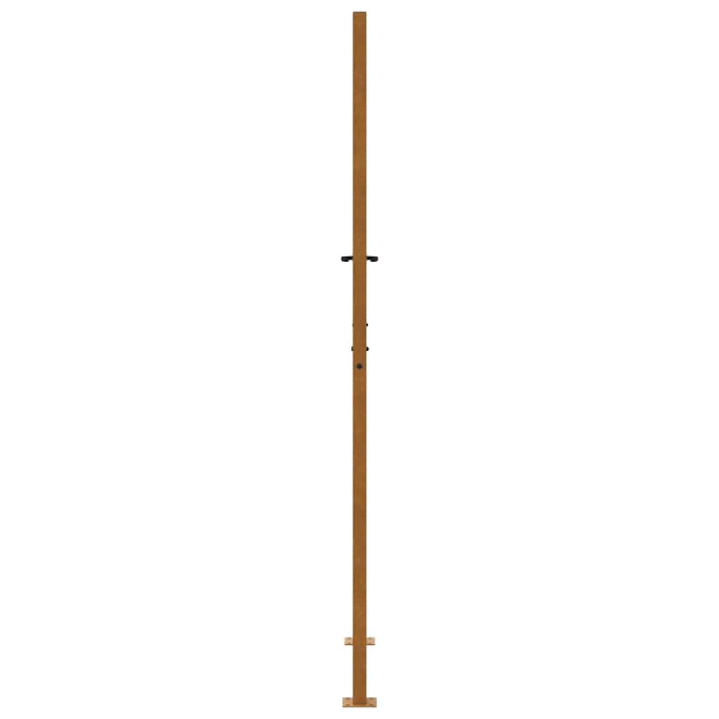 Gartentor 105x205 cm Wetterfester Stahl Kreuz-Design