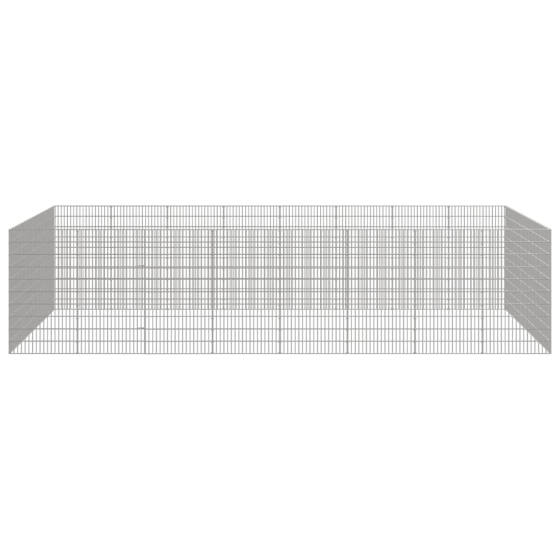 Freilaufgehege 24-teilig 54x100 cm Verzinktes Eisen