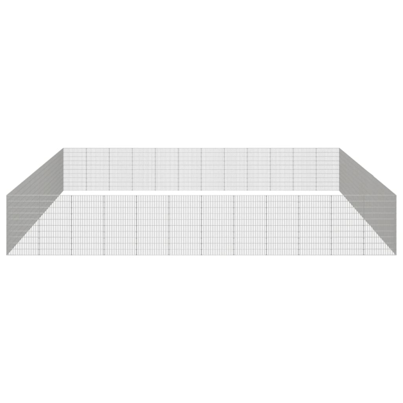 Freilaufgehege 48-teilig 54x100 cm Verzinktes Eisen